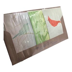 Gwen Frostic Block Print Bird Cards Set - Set of 12